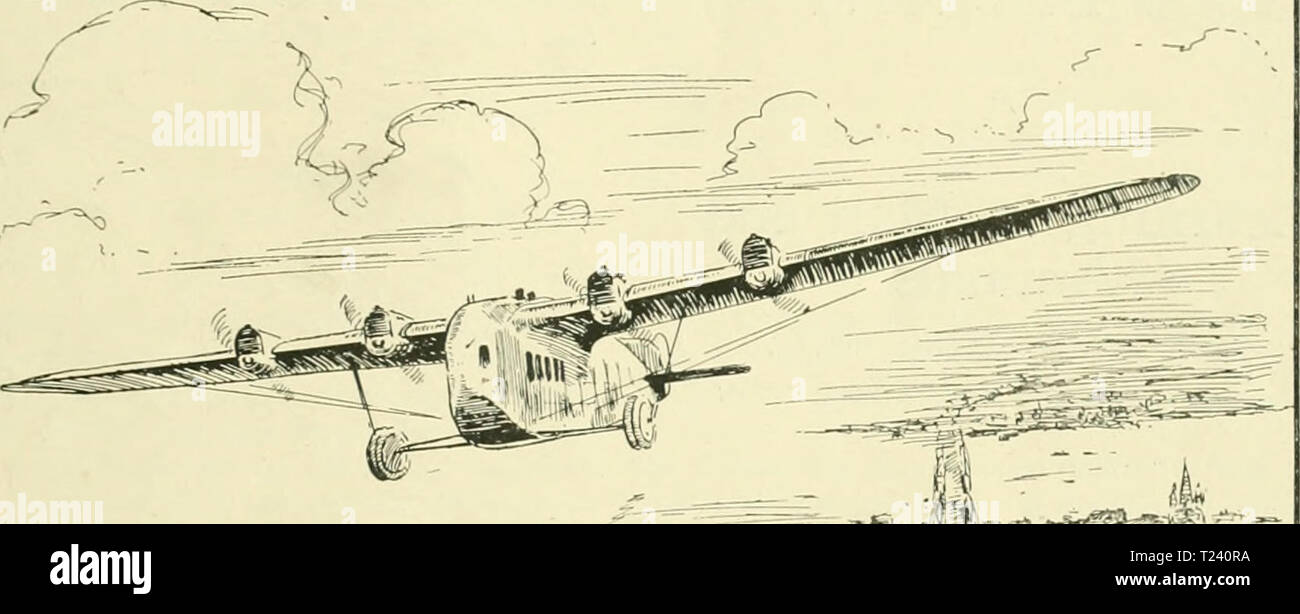 Archiv Bild ab Seite 494 der Discovery Discovery Discovery 0102 londuoft Jahr: DISCOVERY 97 Flugzeug ist der Bau von metall Maschinen. Diese Bauweise wurde stark in Deutschland, wo die berühmten Junkers' alle - dura - lumin Eindecker haben viel für die letzten zwei Jahre diskutiert wurde entwickelt. Der größte Erfolg jedoch in allen - Metallbau ist die viel gesprochen von riesigen Monoplan gebaut im Zeppelin arbeitet in Staaken. Dies ist der neueste und größte Beispiel für eine all-metal Flugzeug, und ist der größte Eindecker Flying. Es ist ganz aus duralumi Stockfoto