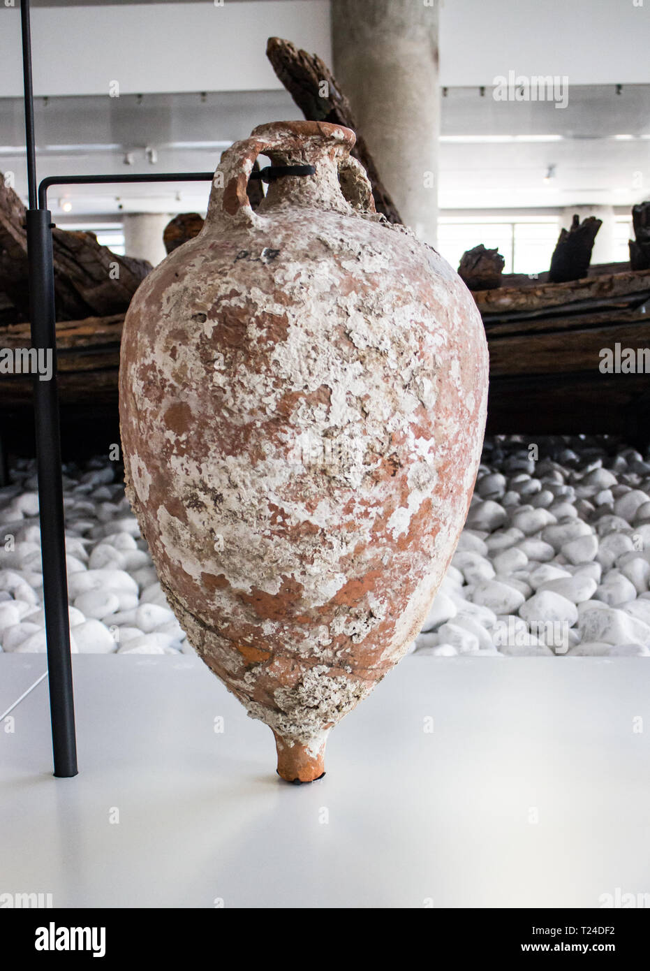 Musée d'Histoire de Marseille: Amphora Stockfoto