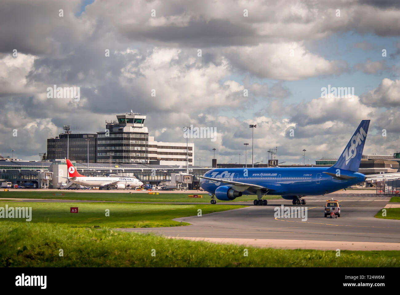 Manchester Flughafen Stockfoto
