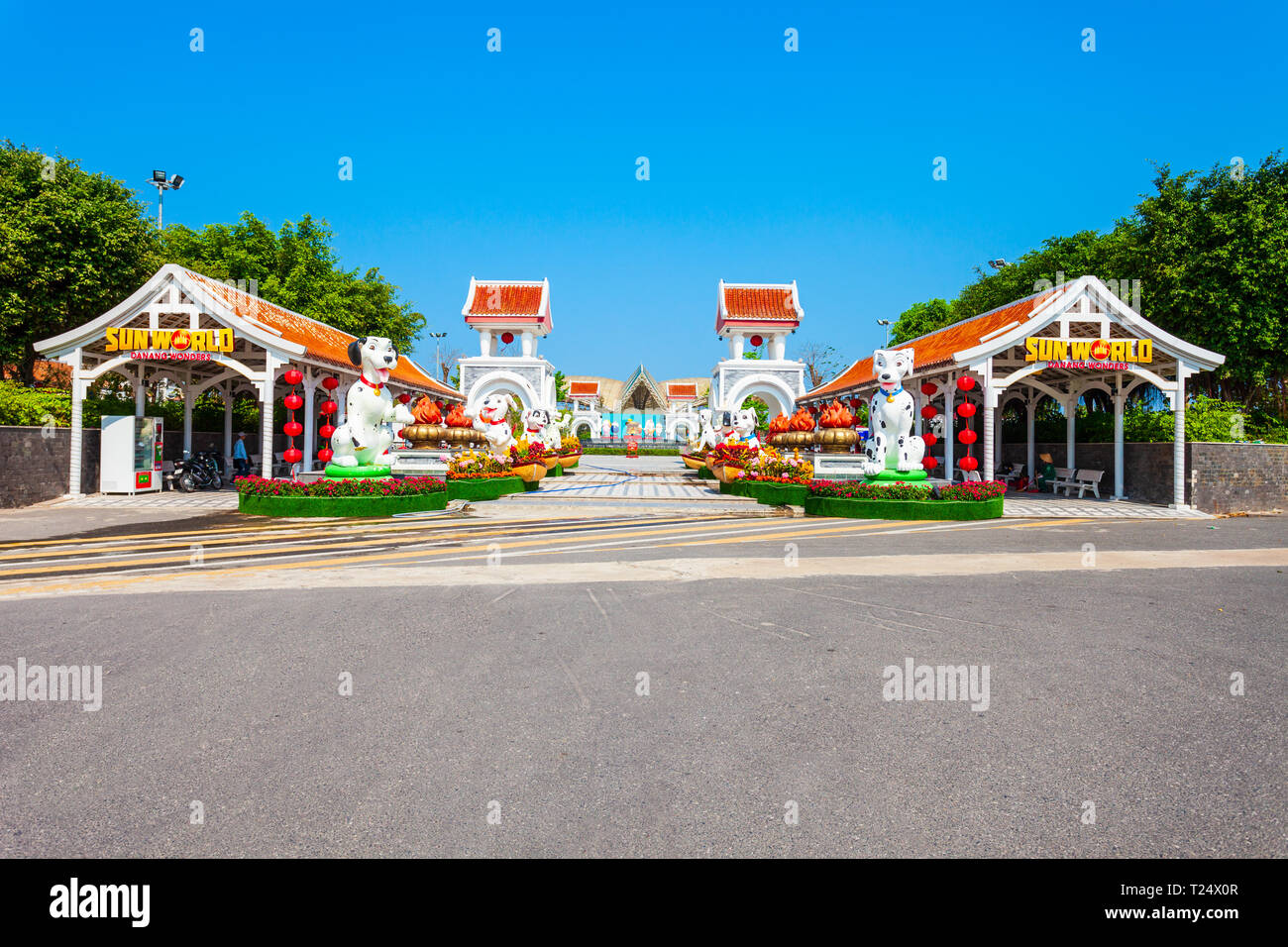 DA Nang, Vietnam - AM 18. MÄRZ 2018: Danang Sun Welt Asien Park in Da Nang City in Vietnam. Stockfoto