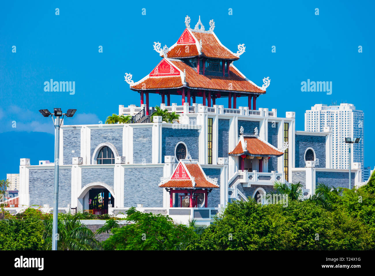 DA Nang, Vietnam - AM 18. MÄRZ 2018: Danang Sun Welt Asien Park in Da Nang City in Vietnam. Stockfoto