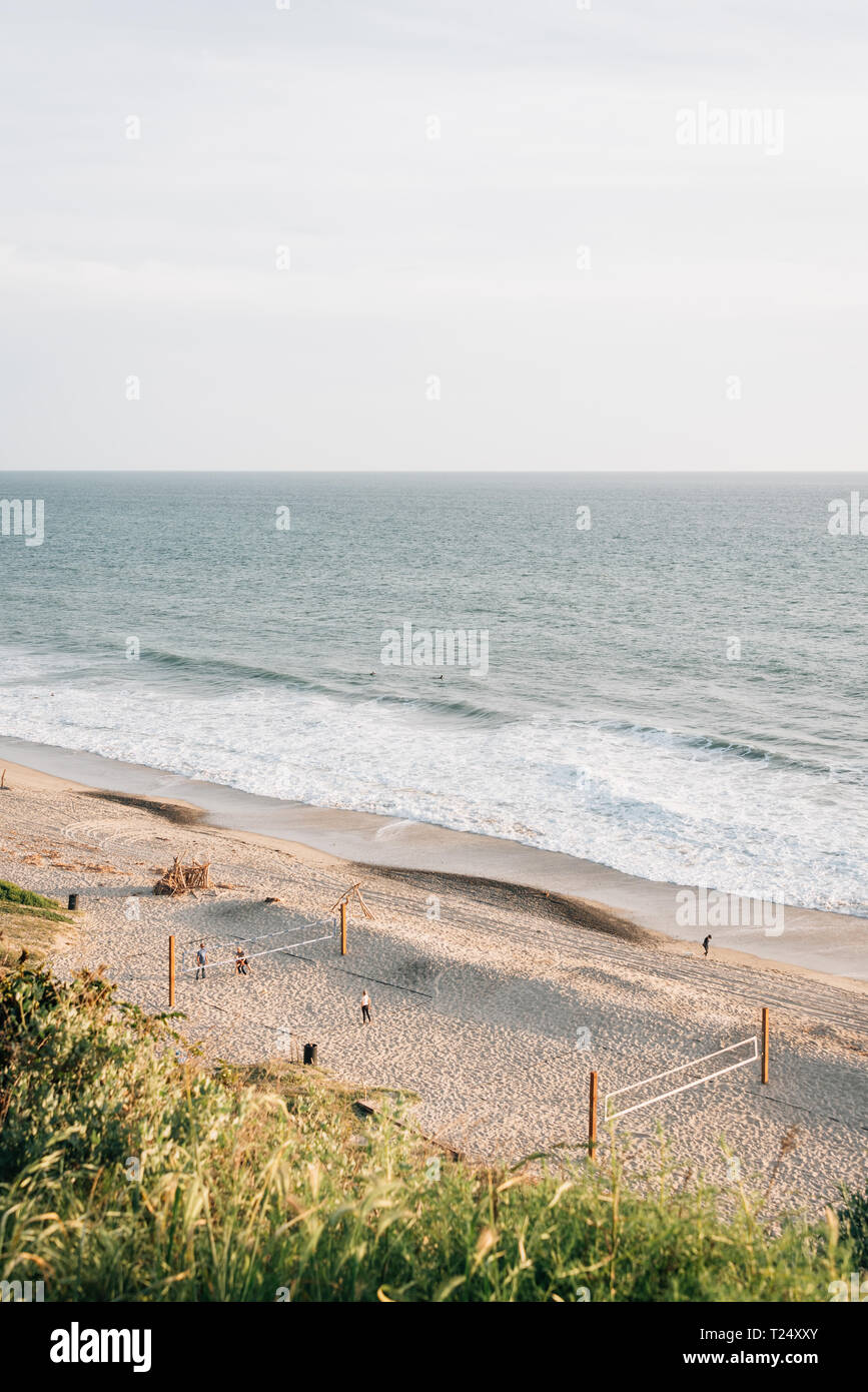 Blick auf den Strand von Leslie Park in San Clemente, Orange County, Kalifornien Stockfoto