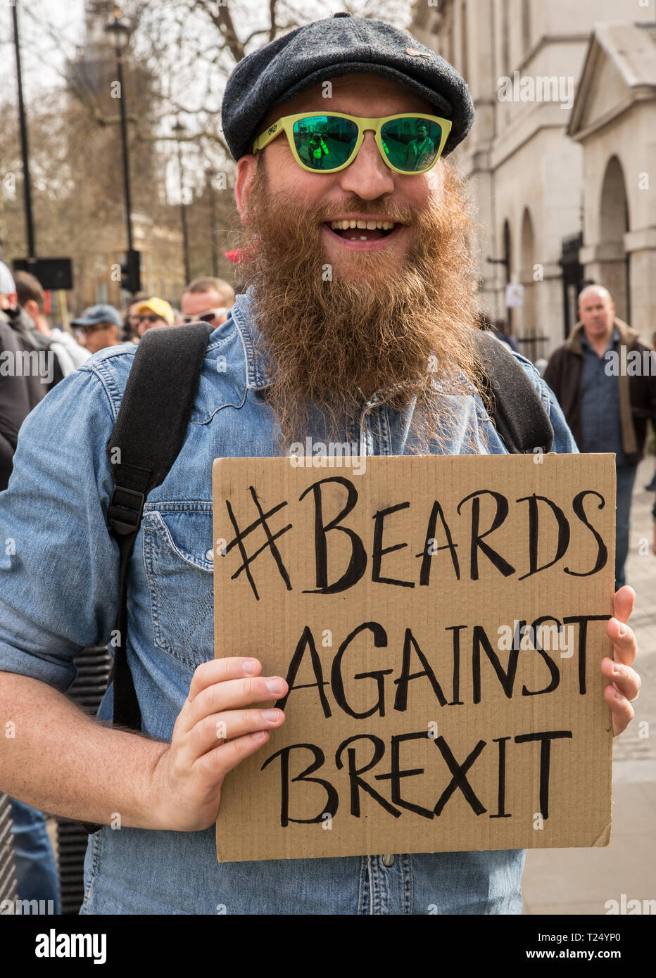 London, UK, 23. März 2019 - Hunderttausende von Menschen aus ganz Großbritannien melden Sie einen Marsch und die Kundgebung zur Unterstützung der "den Menschen eine endgültige Sagen Stockfoto