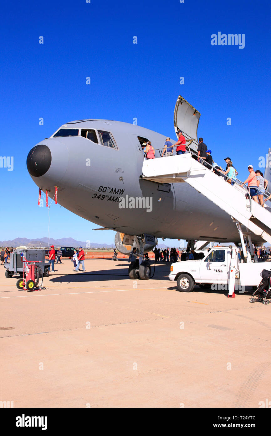 McDonnel Duglas KC-10 Troop Transport Der 521St Air Mobility Command bei Davis Monthan AFB-in Tucson AZ Stockfoto