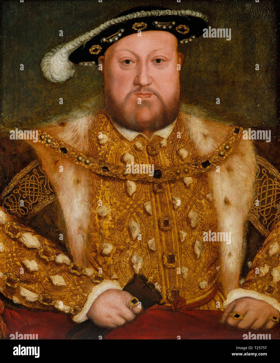 Portrait von Henry VIII Tudor Court Stockfoto