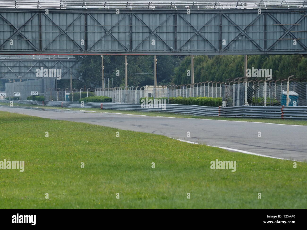 Autodromo Nazionale Monza, Ascari-Varianten. Strecke in der Nähe der Stadt Monza, nördlich von Mailand, in Italien. Stockfoto