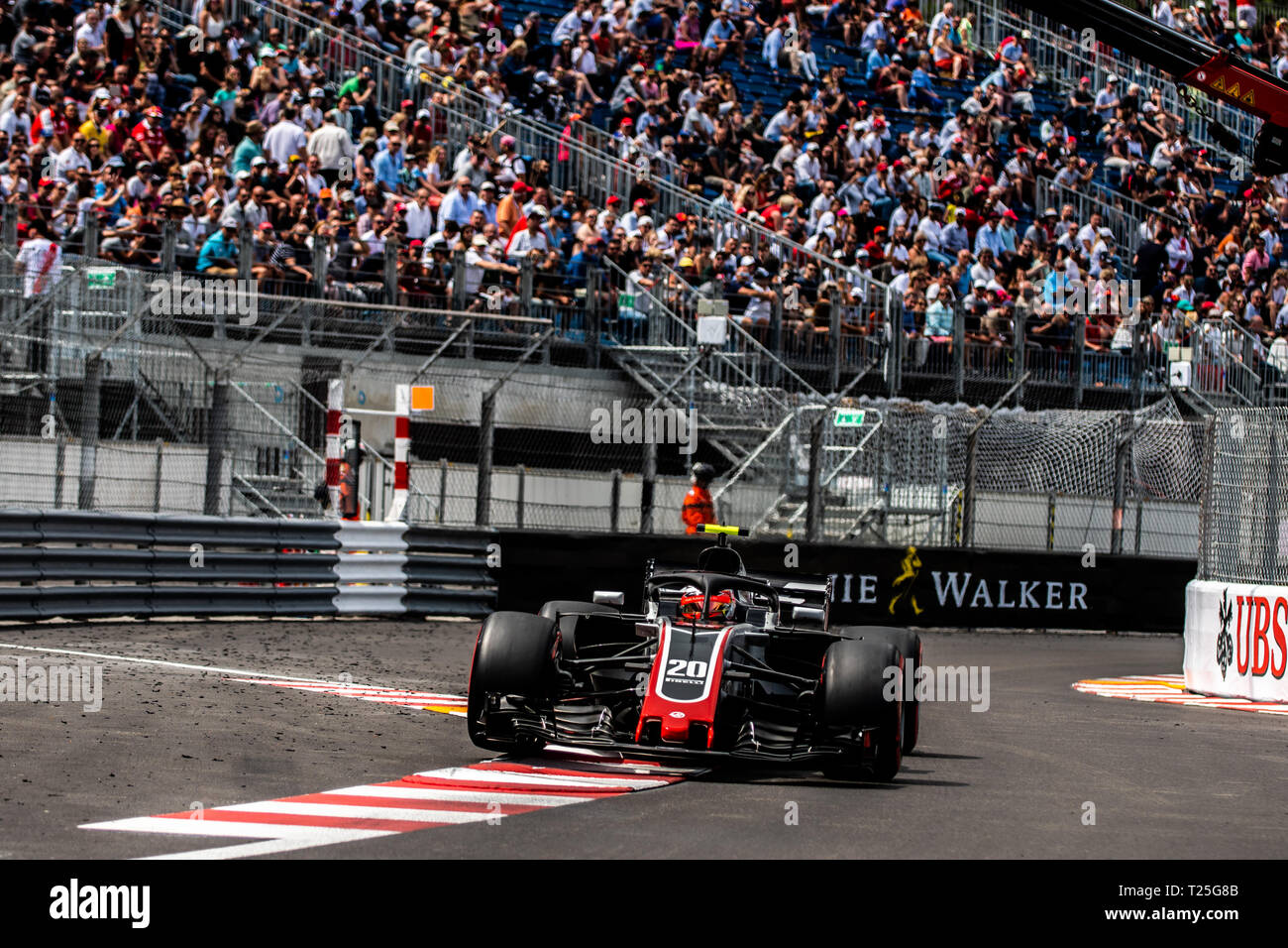 Monte Carlo / Monaco - 20/02/2018 - #20 Kevin Magnussen (DAN) in seinem HAAS F1 RVF-18 während der Eröffnung Tag der vor der Monaco 2018 Grand Pri ausgeführt Stockfoto