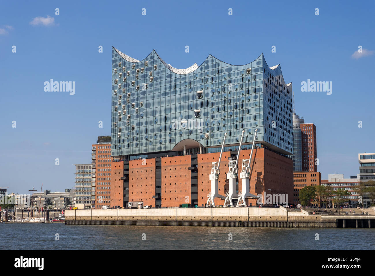 Elbphilharmonie in der HafenCity Hamburg Stockfoto