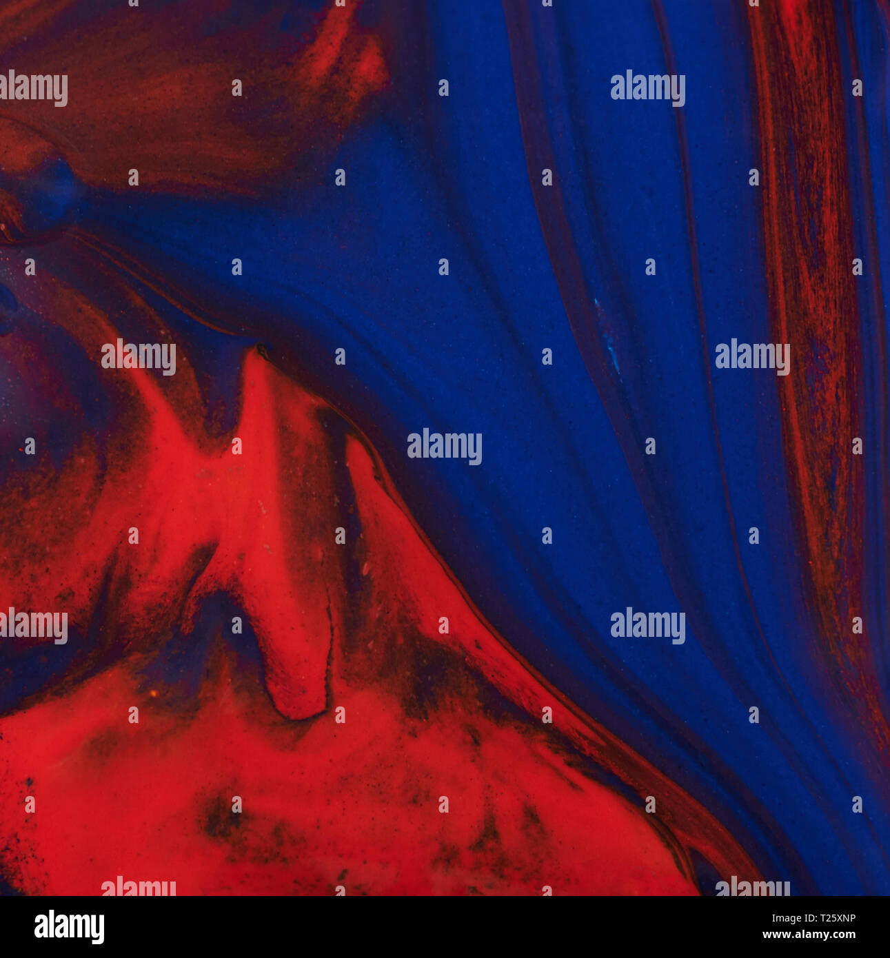 Rot und Blau abstrakte Farbe Hintergrund Makro anzeigen Stockfoto