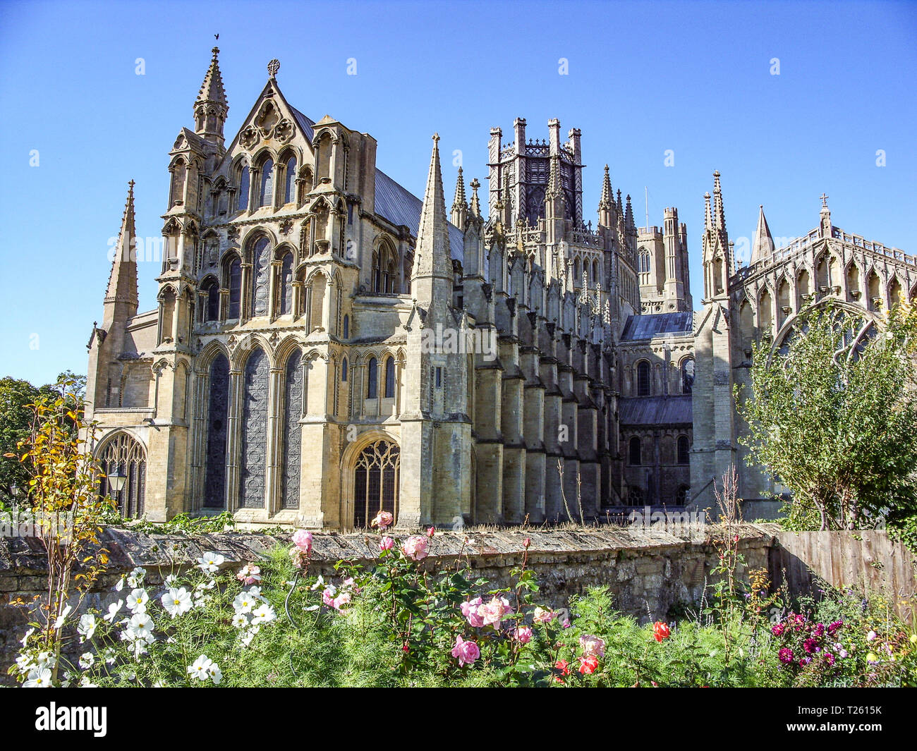 Blick nach Süden der Ely Cathedral Stockfoto