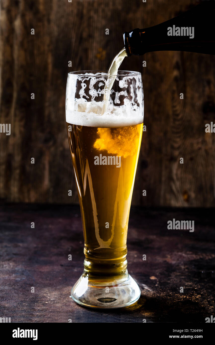 Glas Weißbier Stockfoto