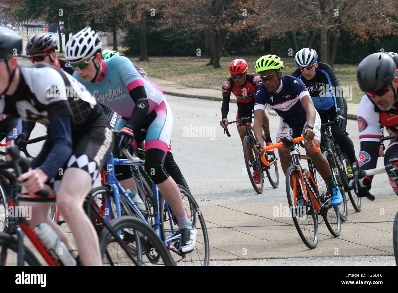 Engen Kurve in Forest Park Stockfoto