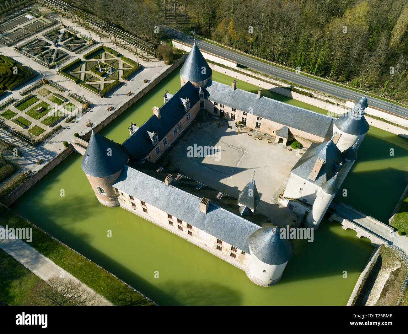 Schloss von Chamerolles, Chilleurs-aux-Bois, Loiret, Centre Val de Loire, Frankreich Stockfoto