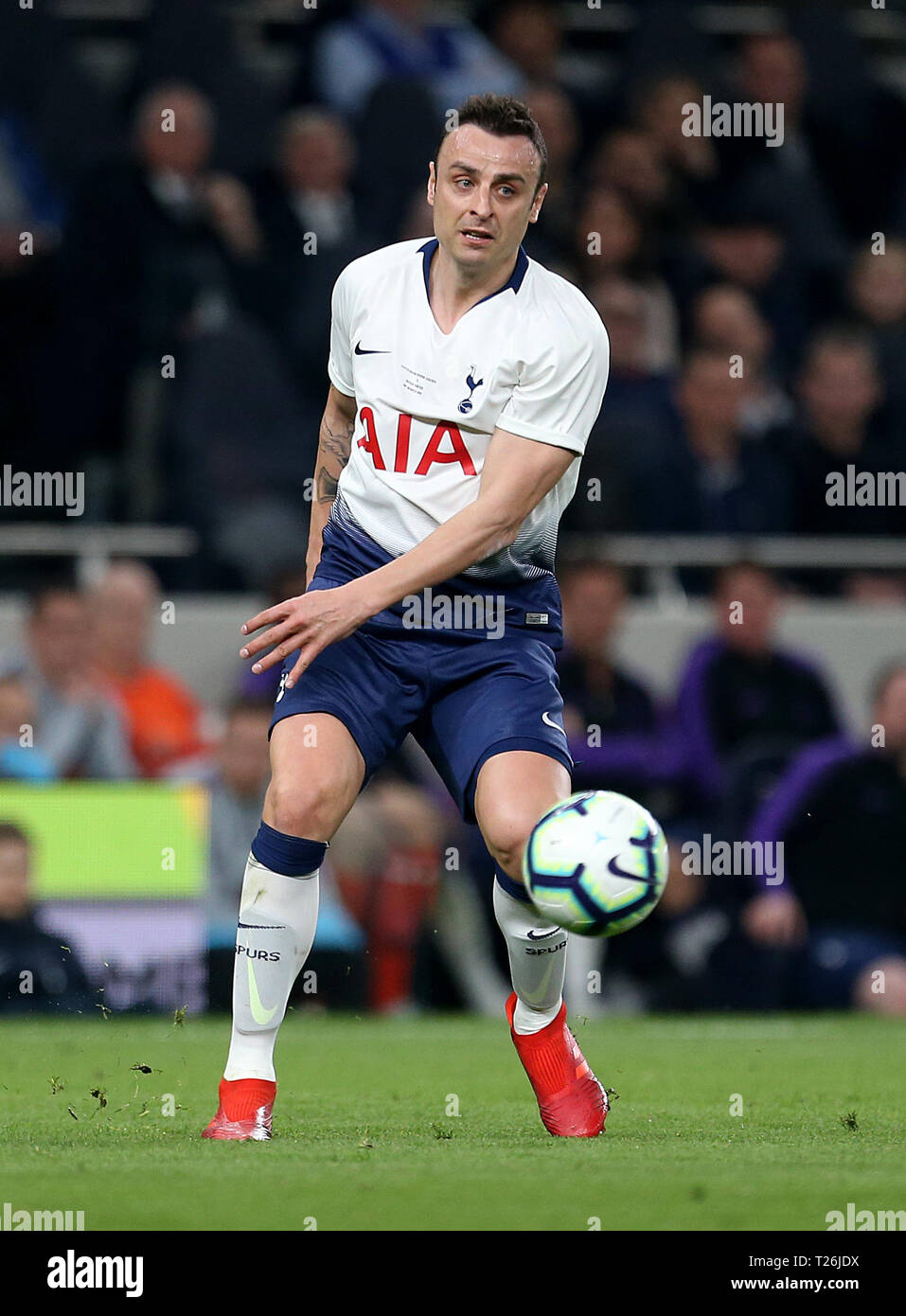 Tottenham Hotspur Dimitar Berbatov in Aktion während der legenden Test event Match bei Tottenham Hotspur Stadium, London. Stockfoto