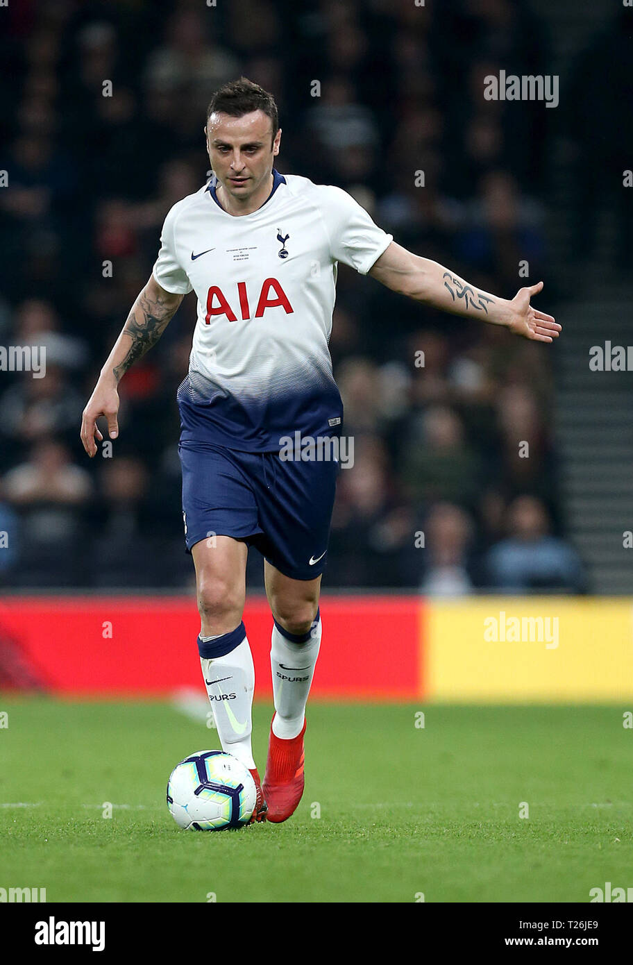 Tottenham Hotspur Dimitar Berbatov in Aktion während der legenden Test event Match bei Tottenham Hotspur Stadium, London. Stockfoto