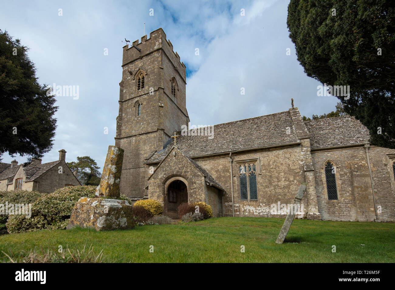 Hampnet, Gloucestshire, Vereinigtes Königreich, 20. Februar 2019, Saint Georges Hampnet Stockfoto