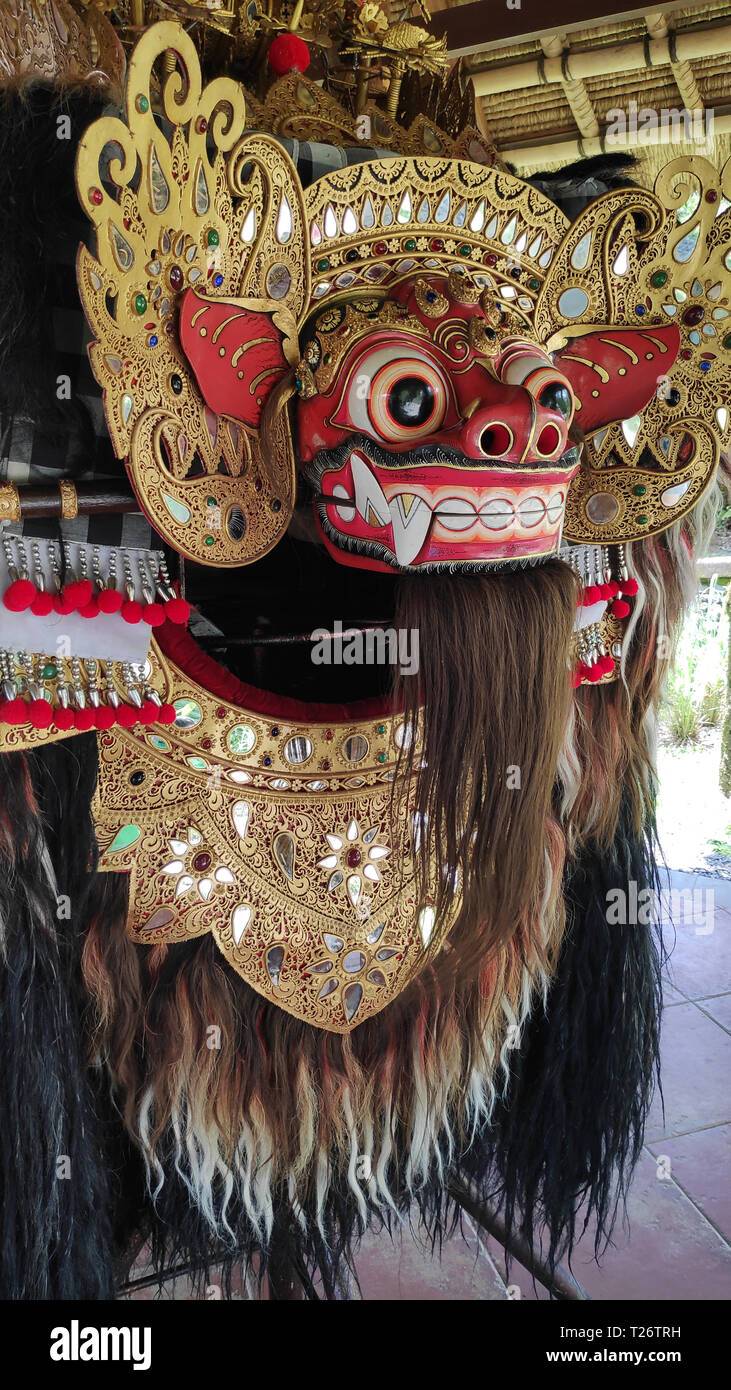 Bali Barong und Rangda in Bali traditionellen religiösen Tanz Stockfoto