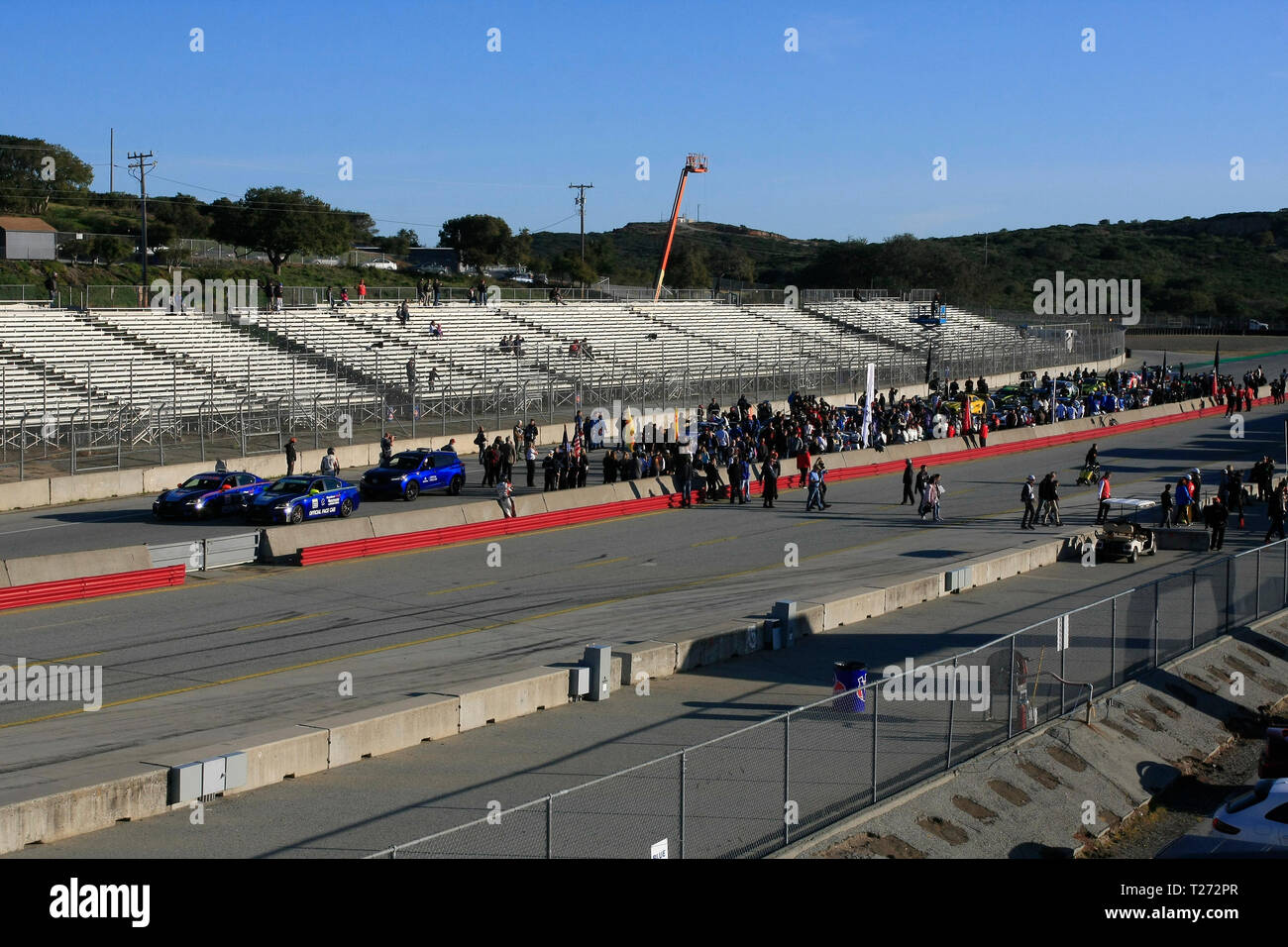 Laguna Seca Raceway, Monterey, USA, 30. März, 2019 WeatherTech Laguna Seca Raceway, Monterey, CA., USA Tätigkeit während der frühen styages der Intercontinental GT Challenge Serie, 8 Stunden Rennen an der berühmtesten Rennstrecke der USA Stockfoto