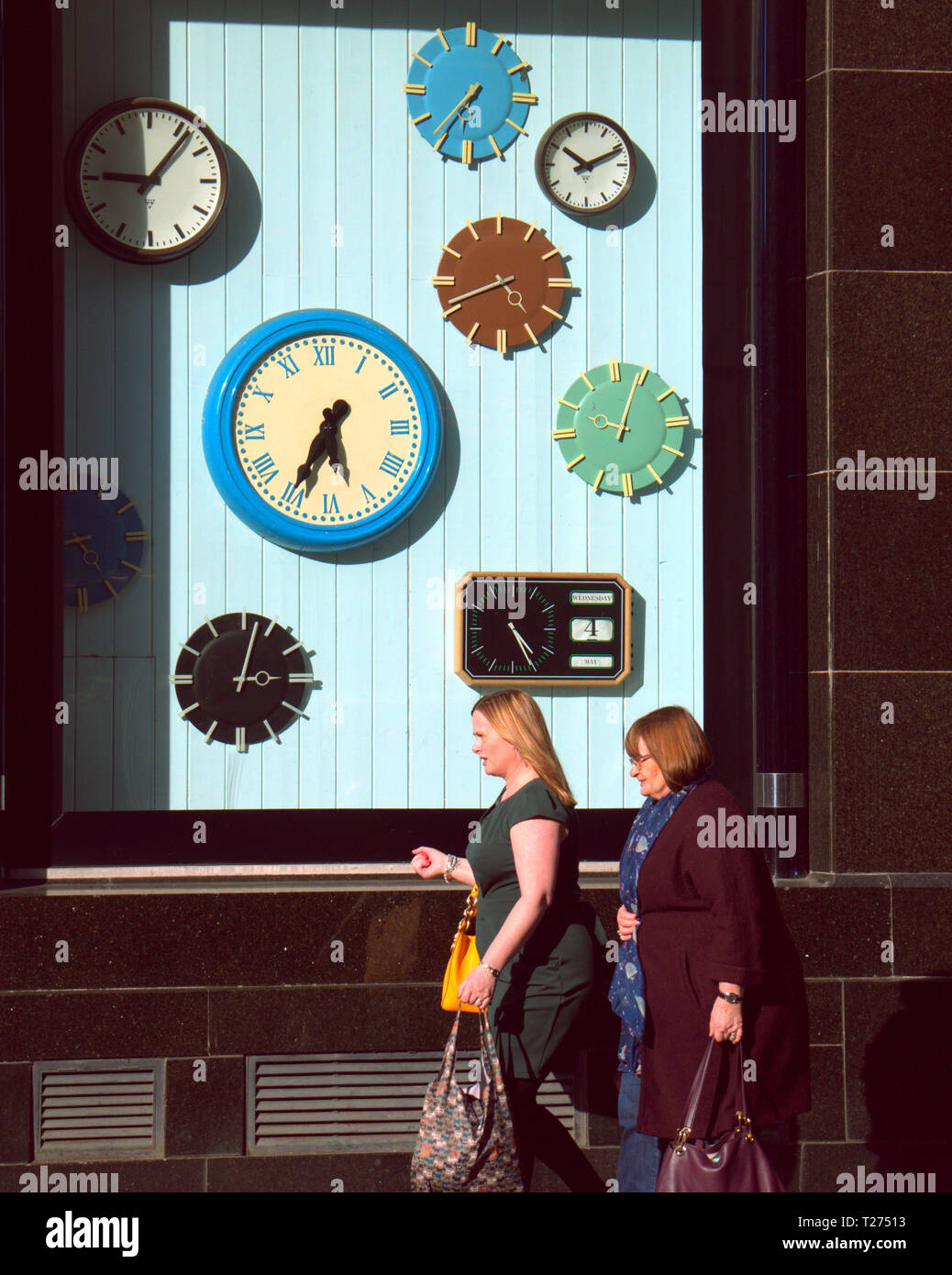 Glasgow, Schottland, Großbritannien, 30. März, 2019. Uhren weiter und die kultige Uhren der Stadt für die Änderung wird morgen eingestellt. Gerard Fähre / alamy Leben Nachrichten Stockfoto