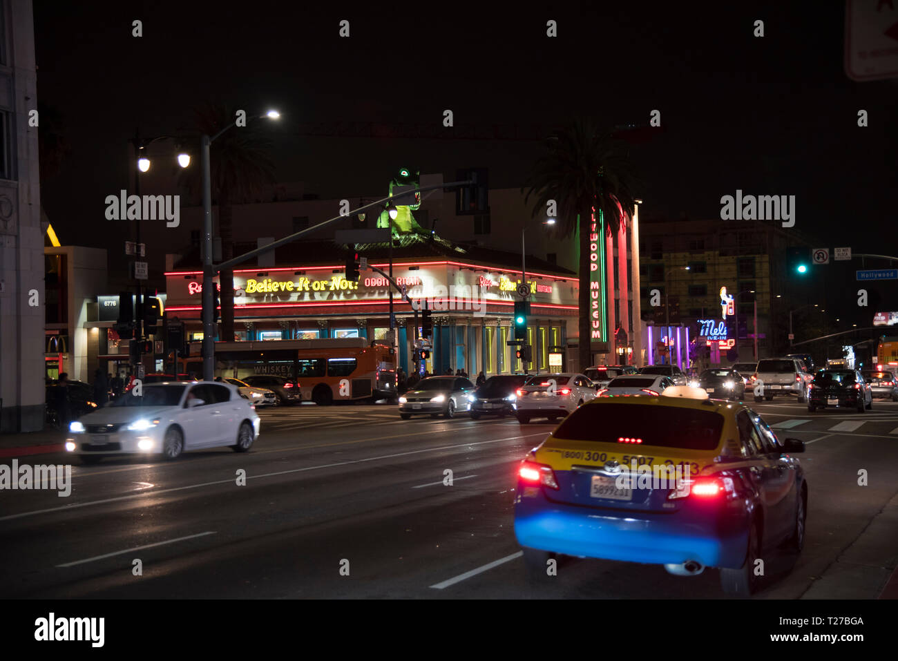 Ripley's Glaub es oder nicht Odditorium und der berühmten Mel Drive In in Hollywood, Kalifornien. Editorial, Exklusive Stockfoto