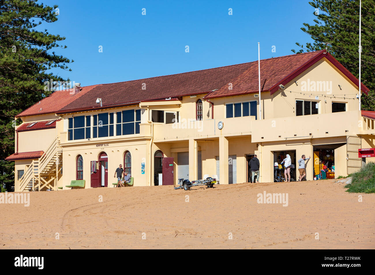 Newport Beach Surf Life Saving Club in Sydney Northern Beaches, New South Wales, Australien Stockfoto