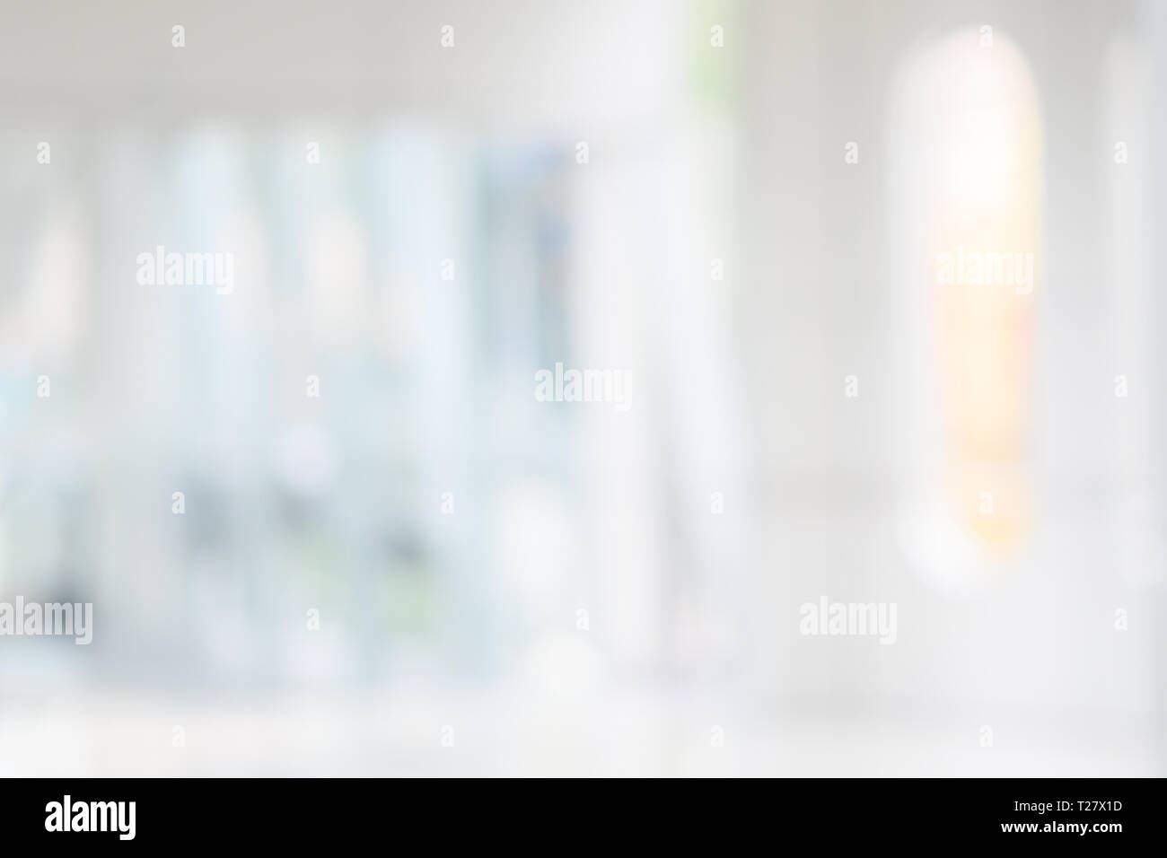 Weiß Unschärfe abstrakt Hintergrund verschwimmen DER MODERNEN INNENRAUM Stockfoto