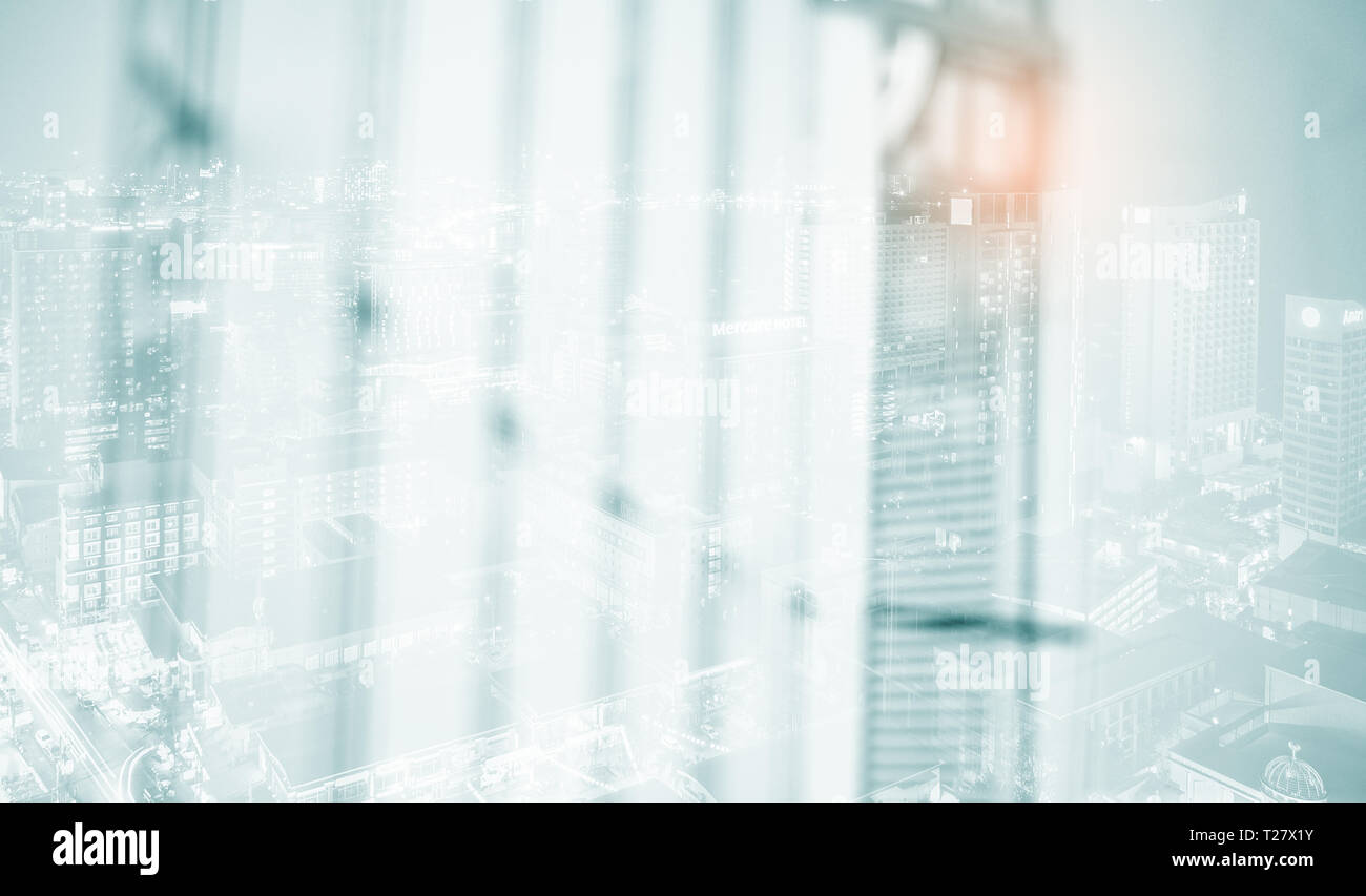 Weiß Unschärfe abstrakt Hintergrund verschwimmen DER MODERNEN INNENRAUM Stockfoto