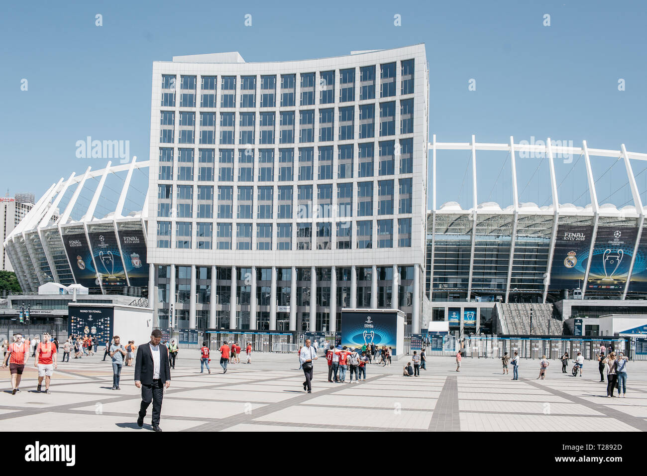 Uefa champions league finale nsk olimpiyskiy stadium -Fotos und