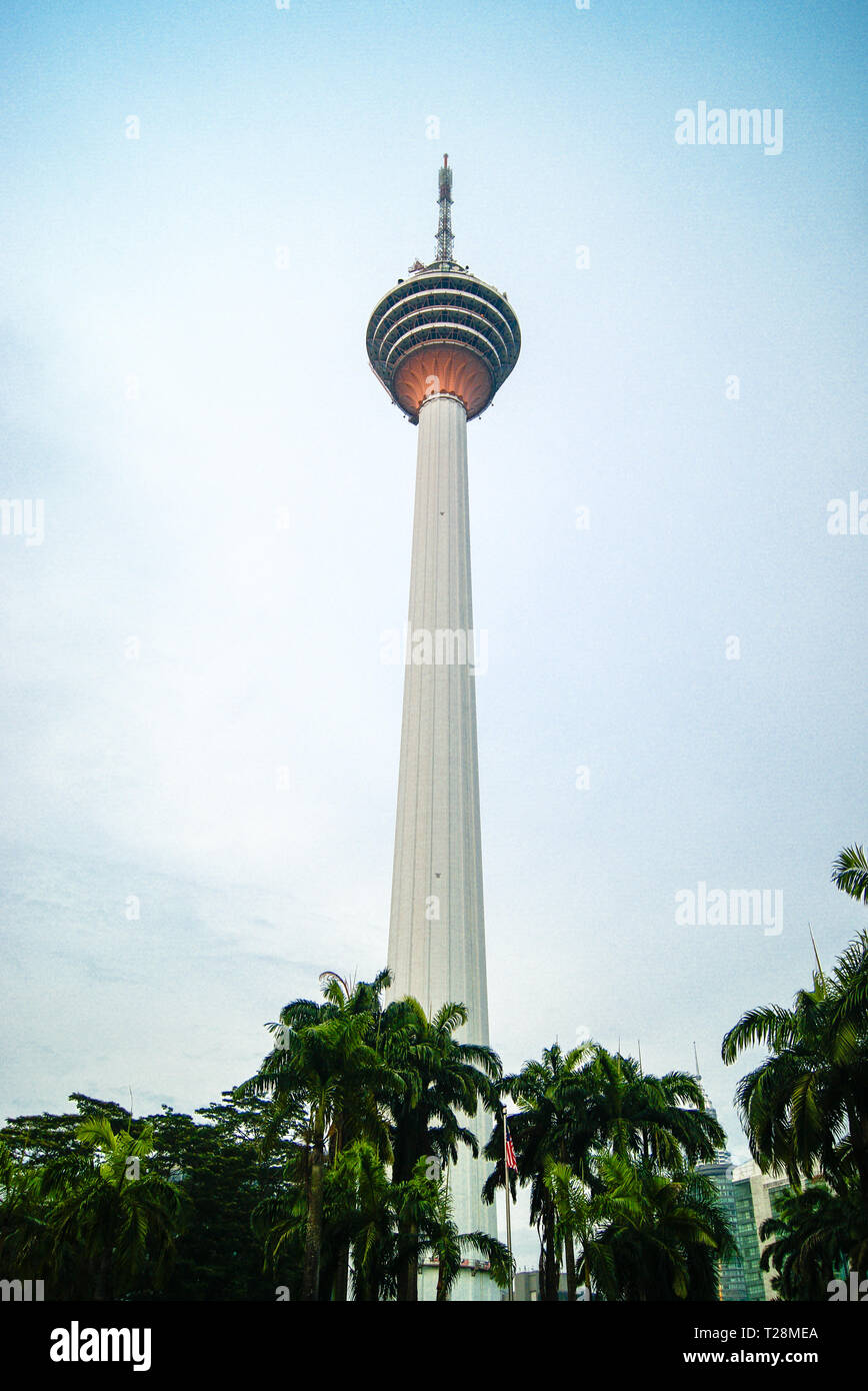 Kuala Lumpur Tower, Kuala Lumpur, Malaysia - 17. September 2018: Kuala Lumpur Tower a Communications Tower im Herzen von Kuala Lumpur Stockfoto