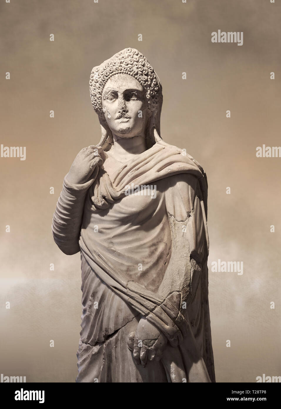 Römische Statue von Demiougous, 2. Jahrhundert n. Chr. von Hierapolis. Hierapolis Archäologie Museum, Türkei Stockfoto