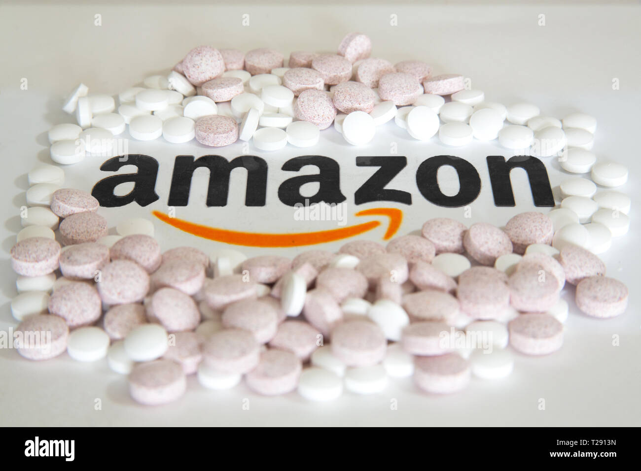 Amazon bietet Dienstleistungen im Gesundheitsmarkt Stockfoto