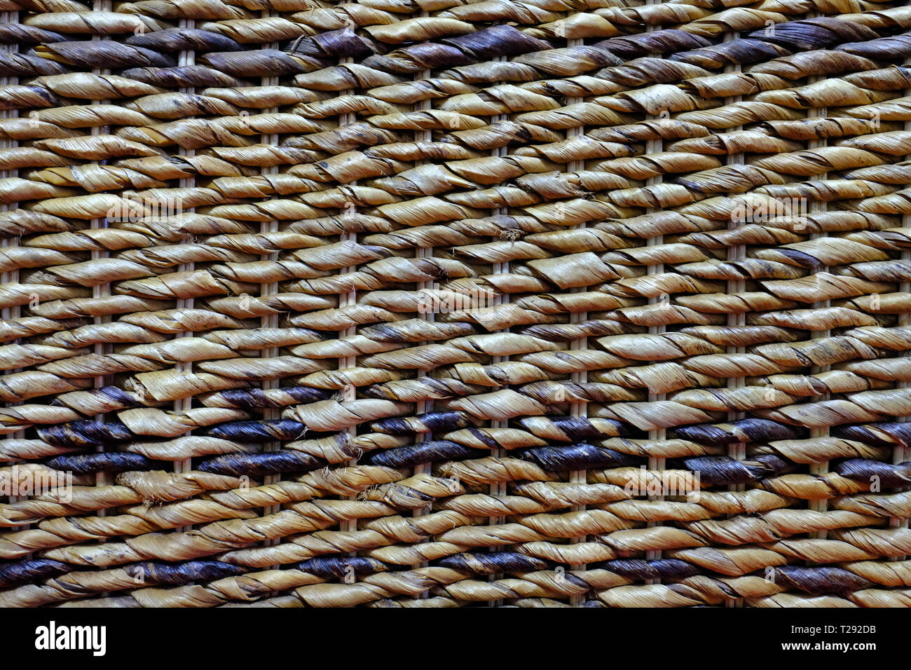 Strukturierten Hintergrund eines gewebt Bambus in Handarbeit Stuhl Stockfoto