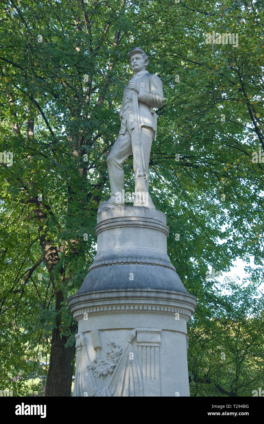 Soldat Statue in Watertown MA Stockfoto