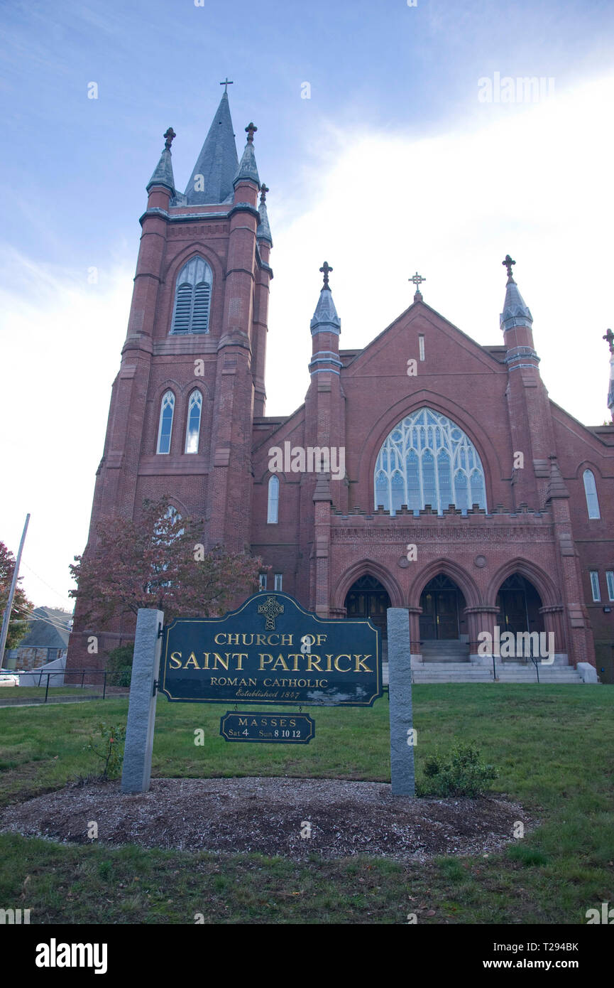 Kirche des heiligen Patrick, Watertown, MA Stockfoto