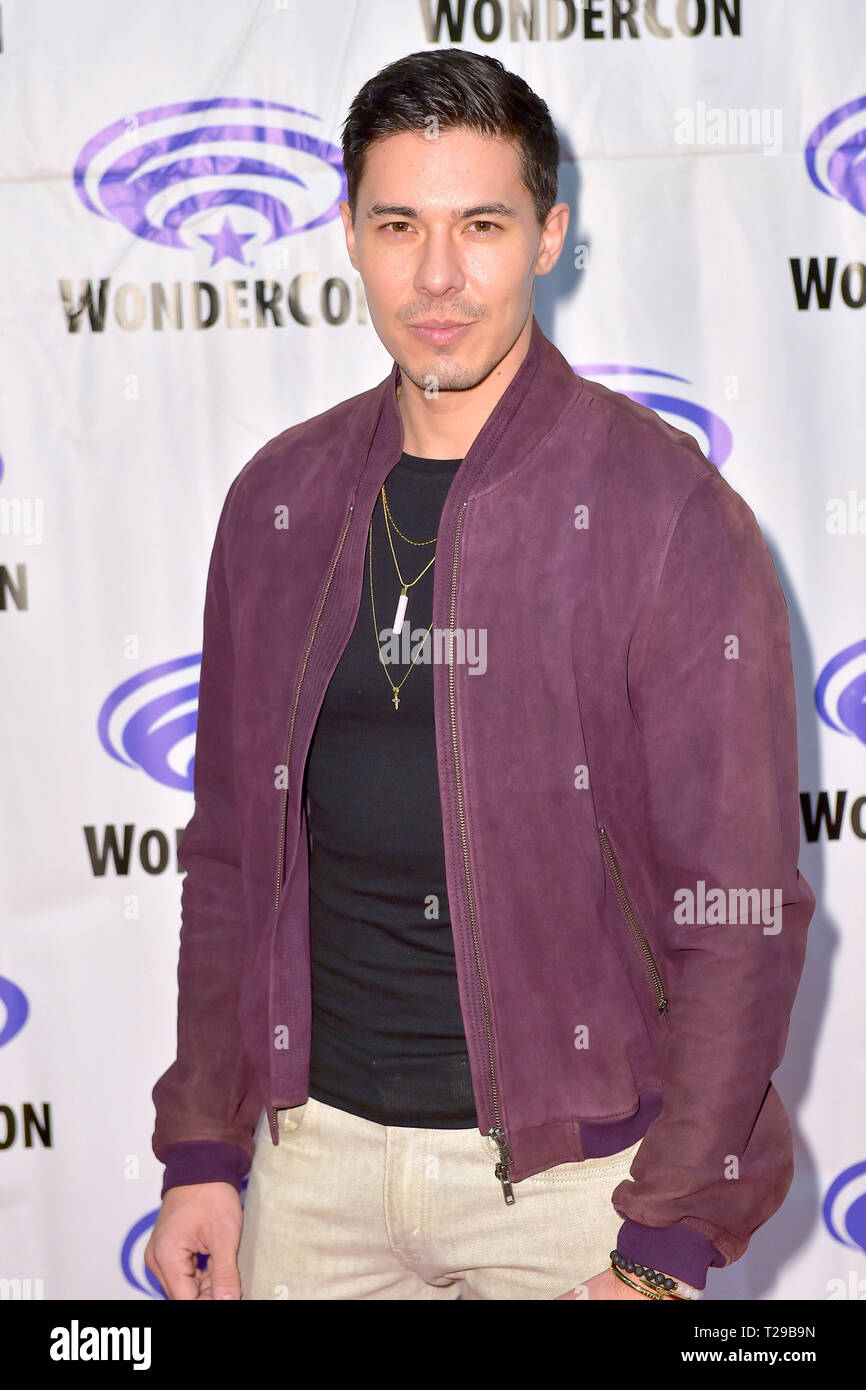 Lewis Tan am Fotoshooting für die AMC-TV-Serie "In den Badlands" bei der WonderCon 2019 im Anaheim Convention Center. Anaheim, 29.03.2019 | Verwendung weltweit Stockfoto