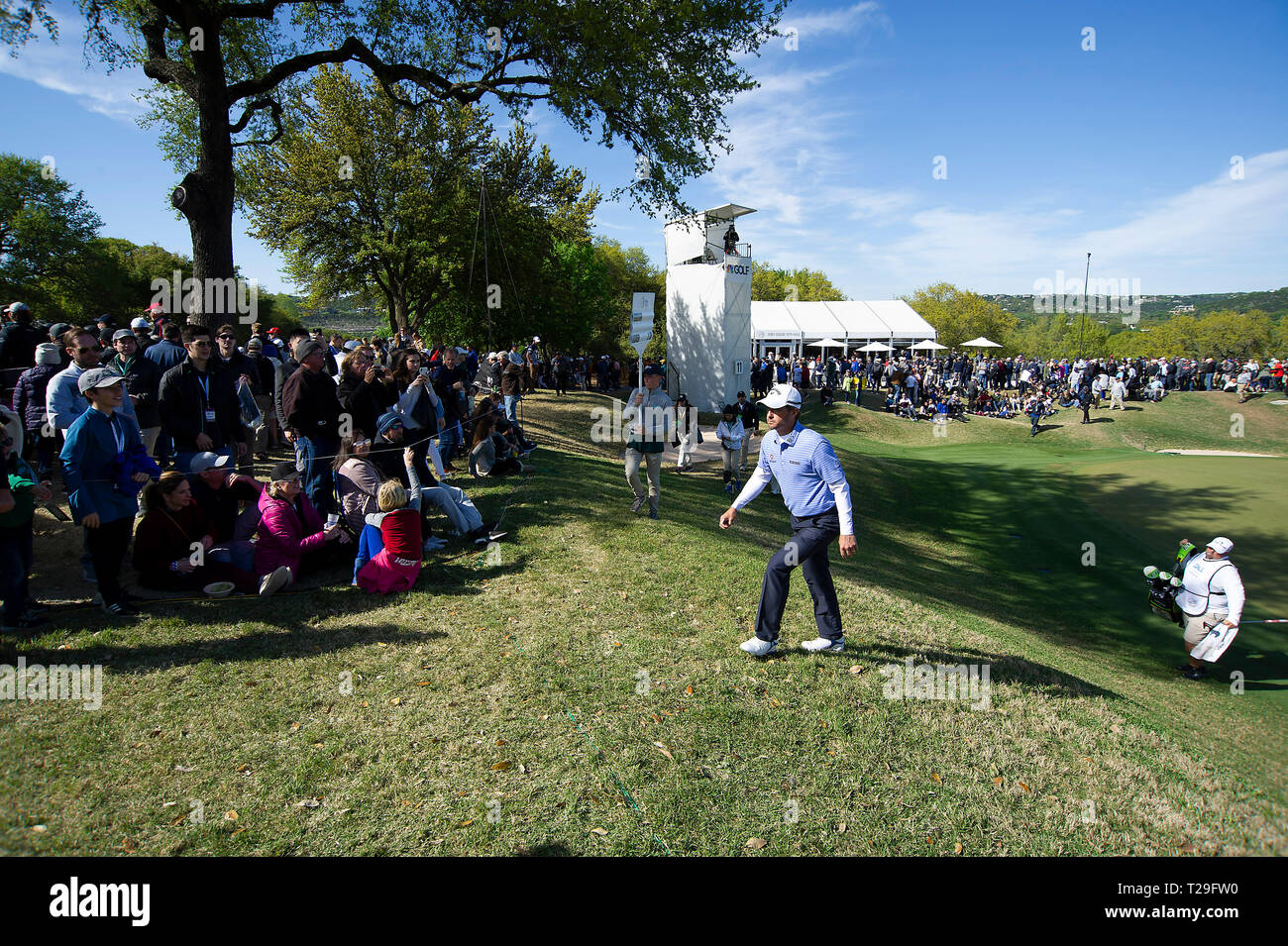 März 31, 2019: Kevin Kisner in Aktion Championship Match bei der World Golf Championships" "Dell Technologien Match Play, Austin Country Club. Austin, Texas. Mario Cantu/CSM Stockfoto