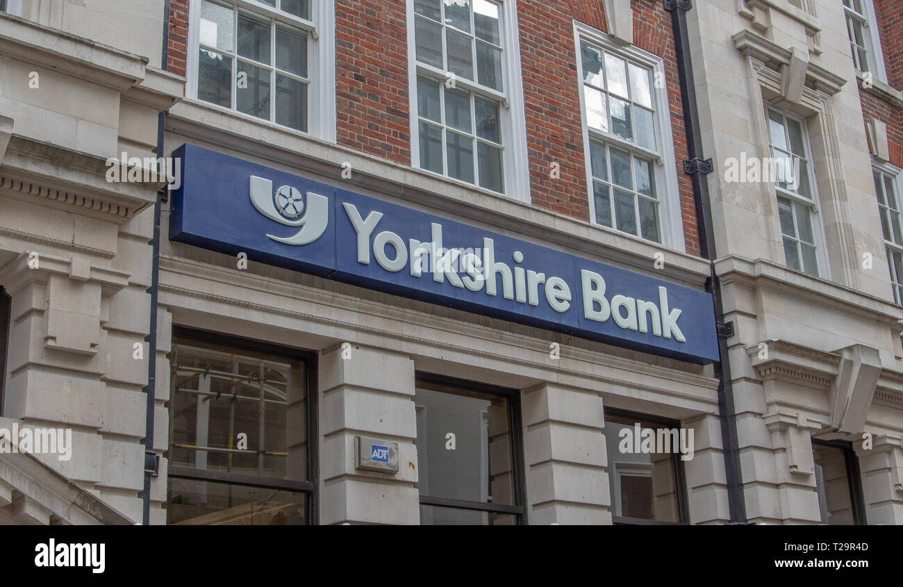 Yorkshire Bank in York. Stockfoto