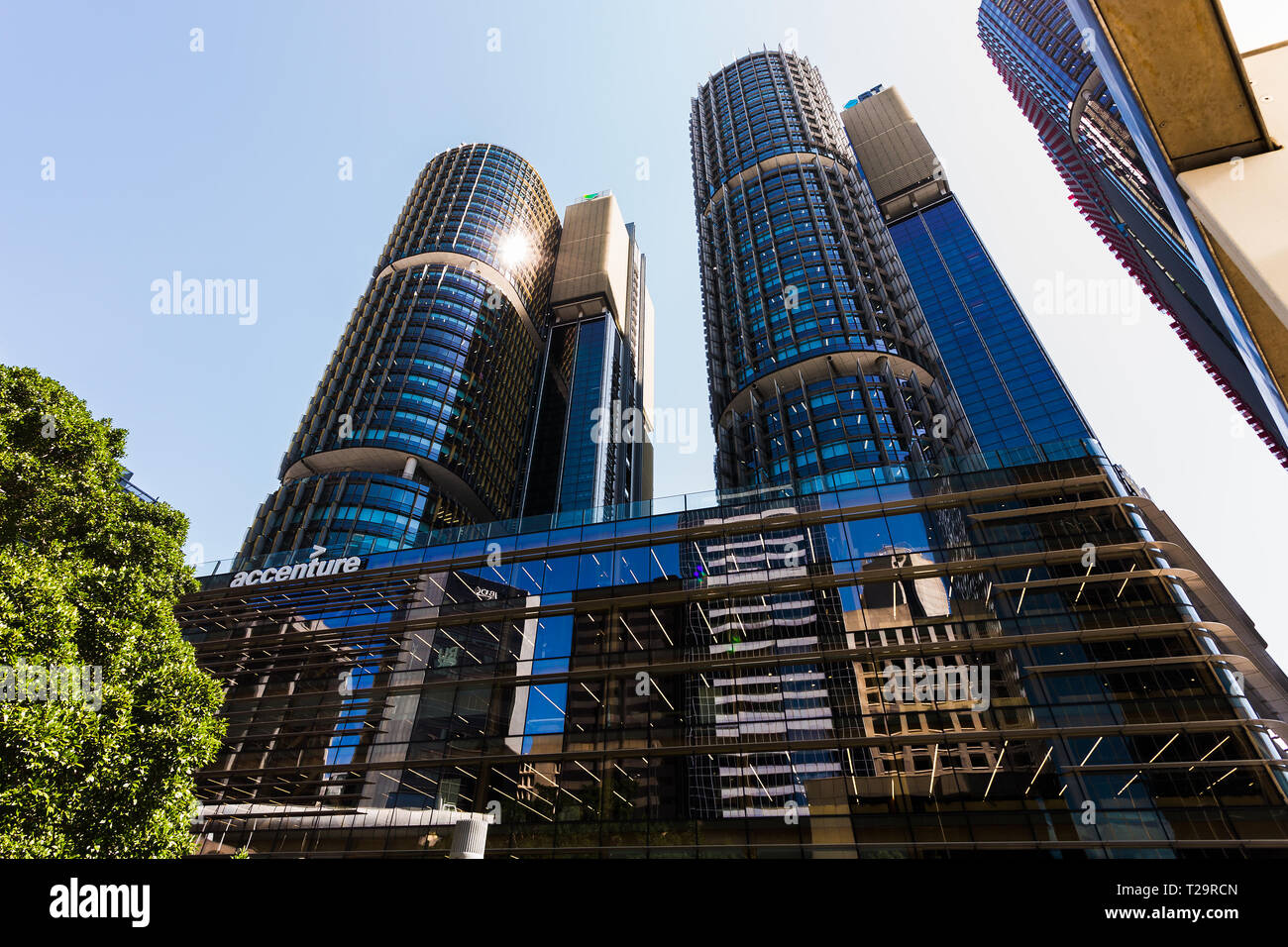 Ein weiteres Beispiel für nachhaltige Büro Sydney's Gebäude ist die Accenture Gebäude in Barangaroo, Sydney. Das Unternehmen ist in Internatio gelegen Stockfoto