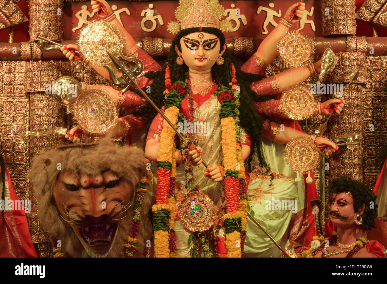 Durga Puja festival Stockfoto