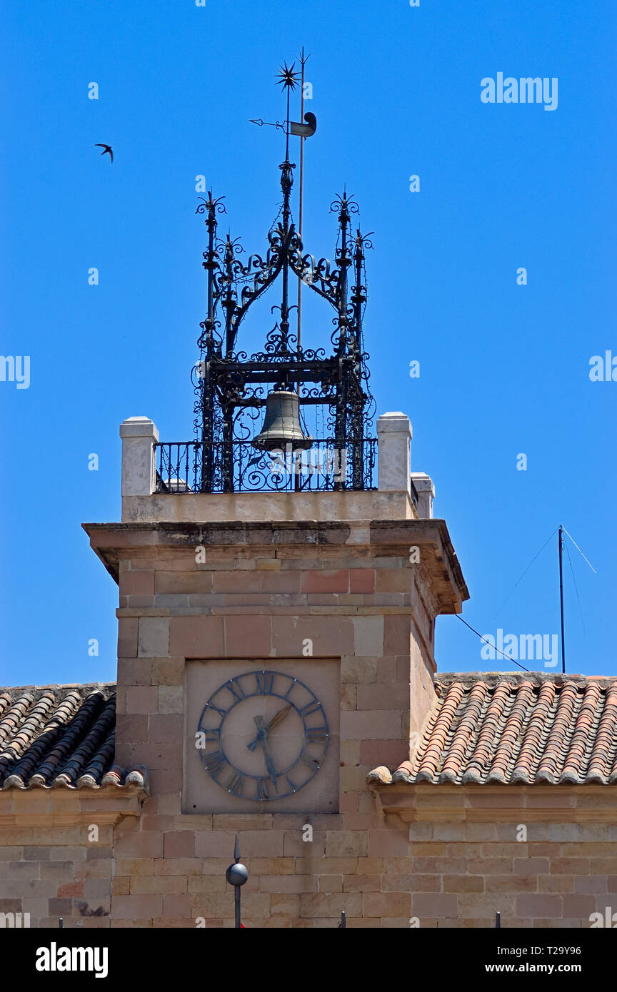 Almagro, Spanien - Jun 1, 2018: Rathaus von Almagro in Hauptplatz (Plaza Mayor), Provinz Ciudad Real, Kastilien-La Mancha, Spanien Stockfoto