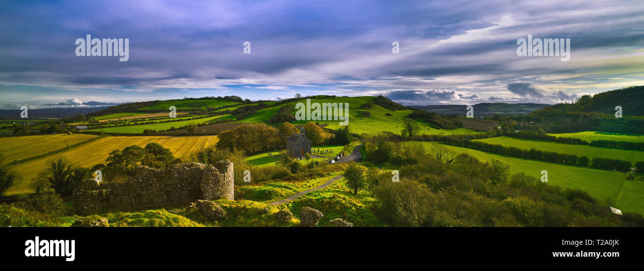 Rock von Dunamase County Laois, Irland Stockfoto