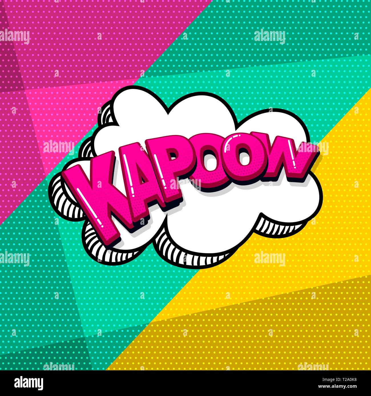 Pop Art Comic Text Stock Vektor
