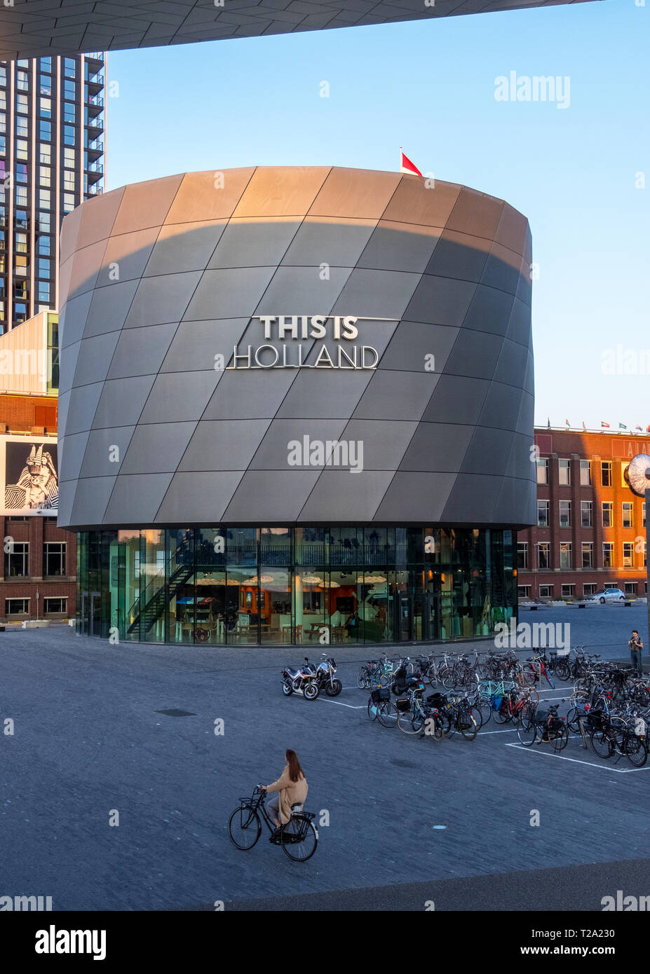 Amsterdam, Niederlande, September 02, 2018: Das ist Holland entdecken Sie Amsterdam in Amsterdam Noord, Niederlande Stockfoto