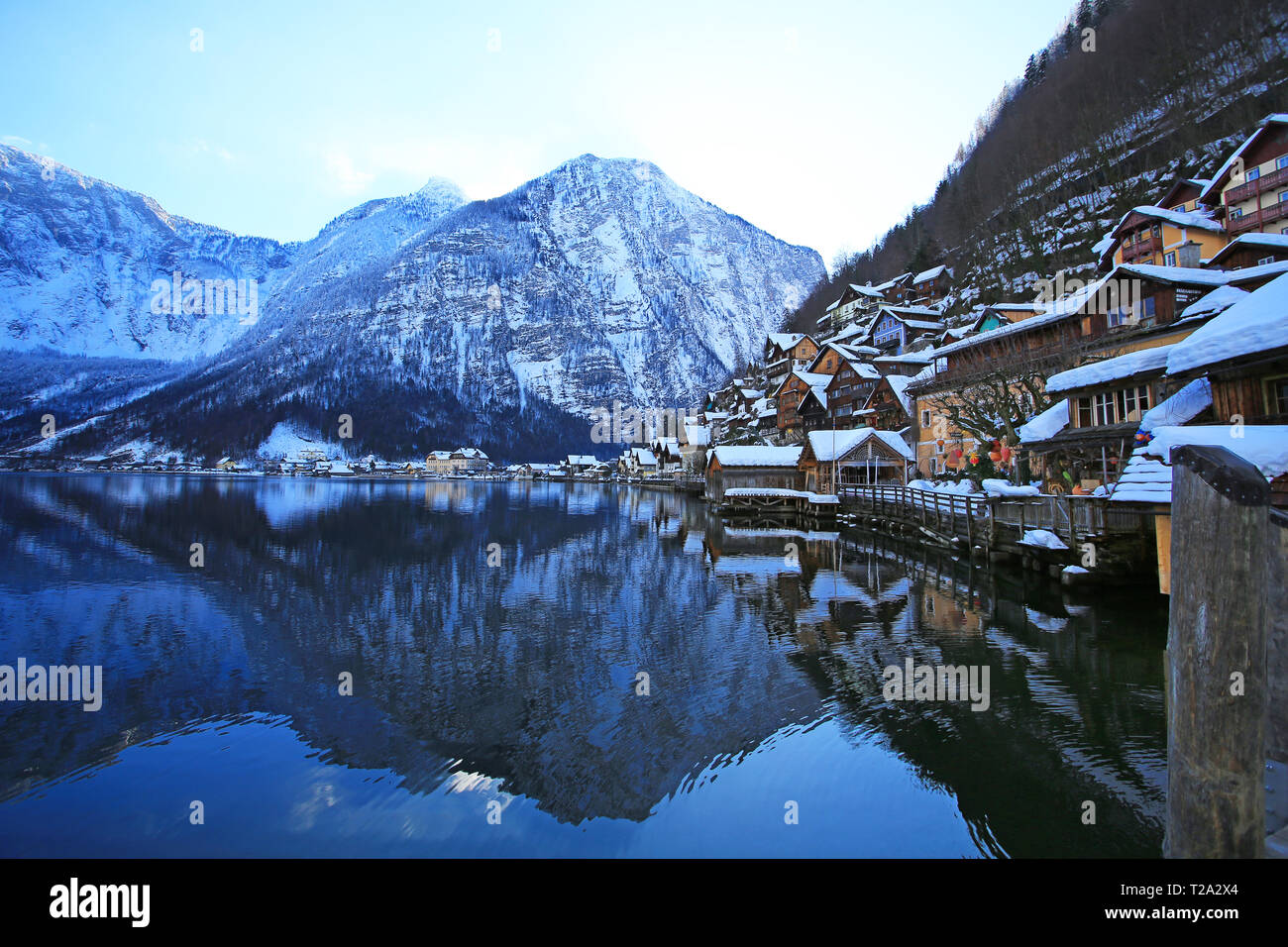Die Szenen von Hallstatt Stockfoto