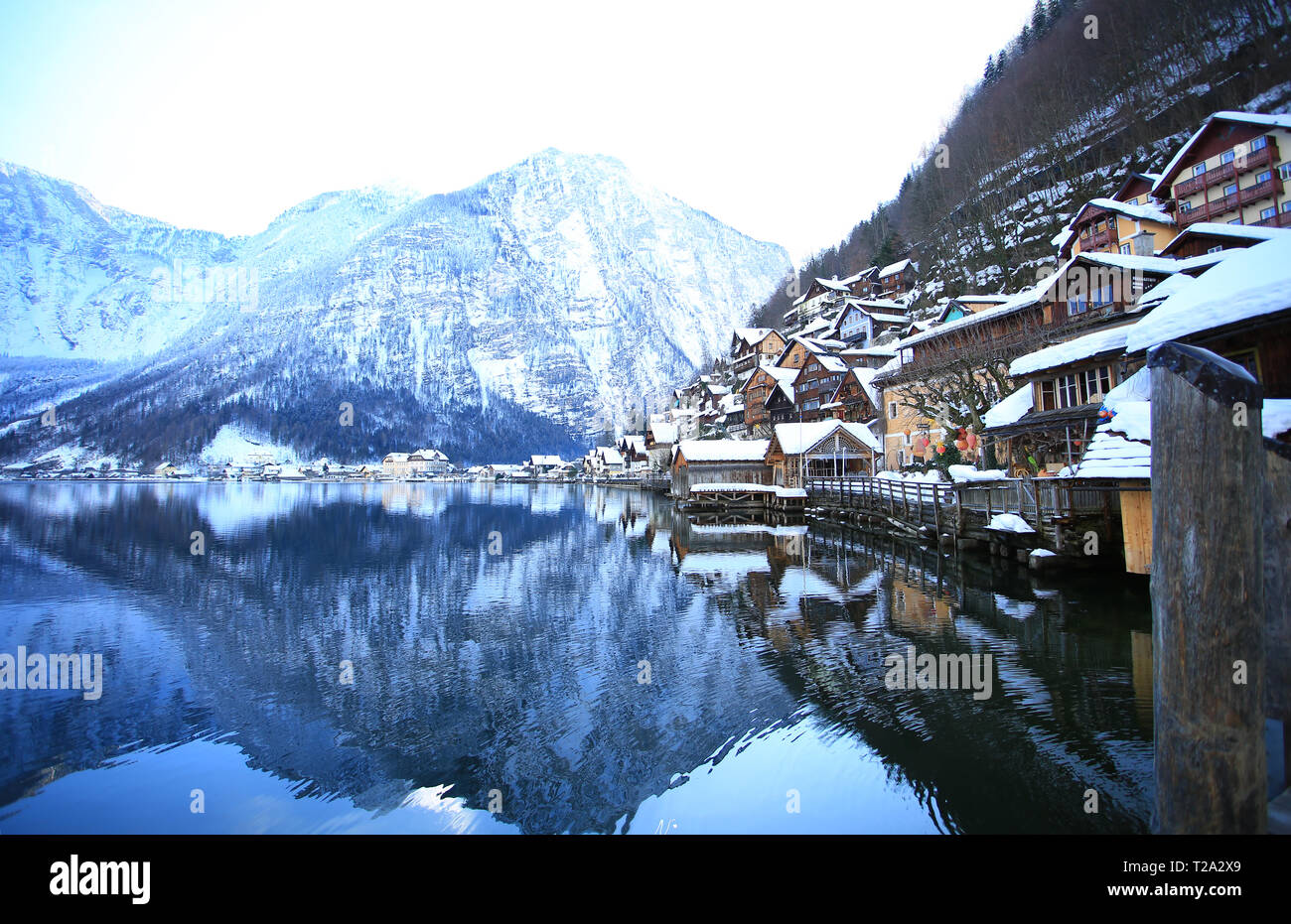 Die Szenen von Hallstatt Stockfoto