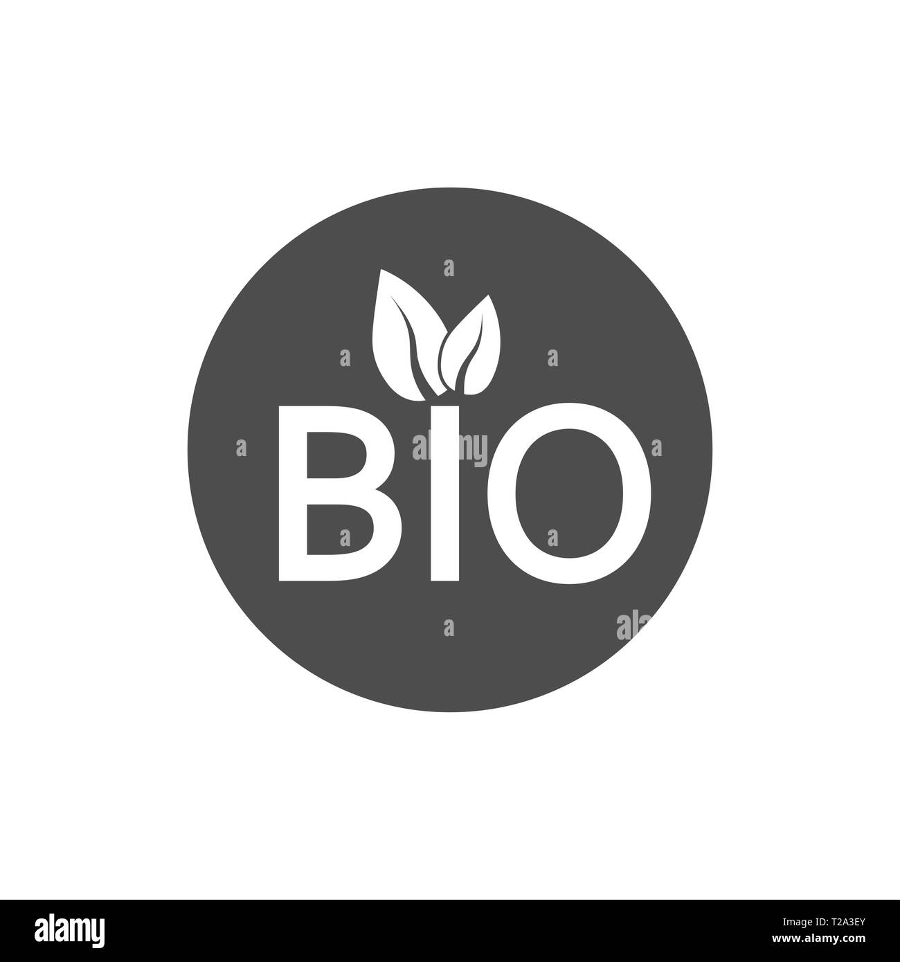 Bio, Bio-Symbol Vektor-illustration flach Stock Vektor