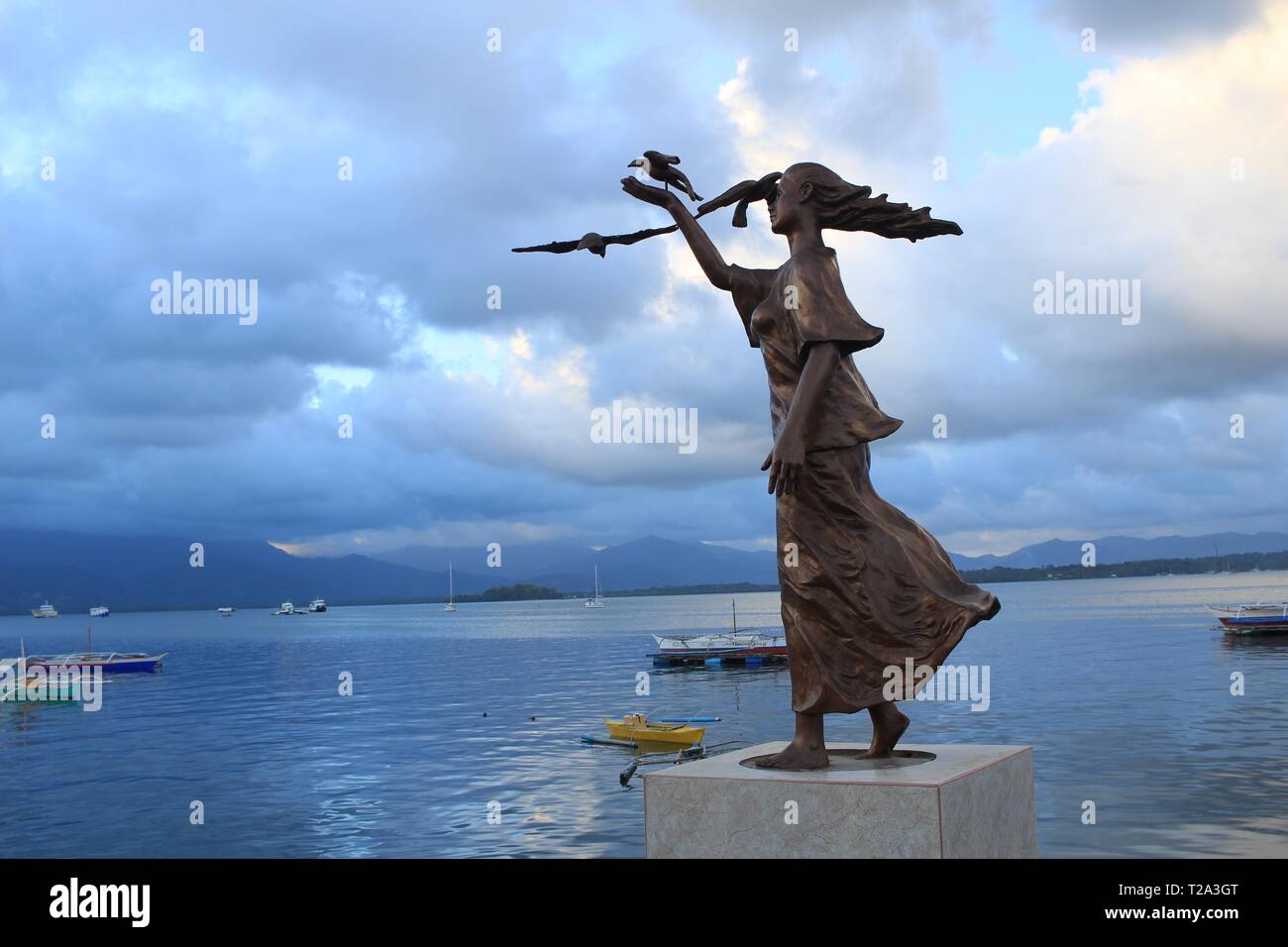 Fotos von Palawan, die unberührte tropische Strände zeigt. Stockfoto