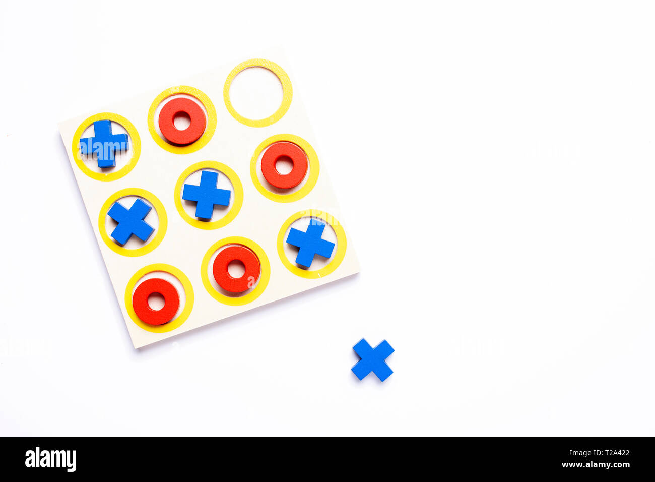 Tic Tac Toe strategie spiel Stockfoto