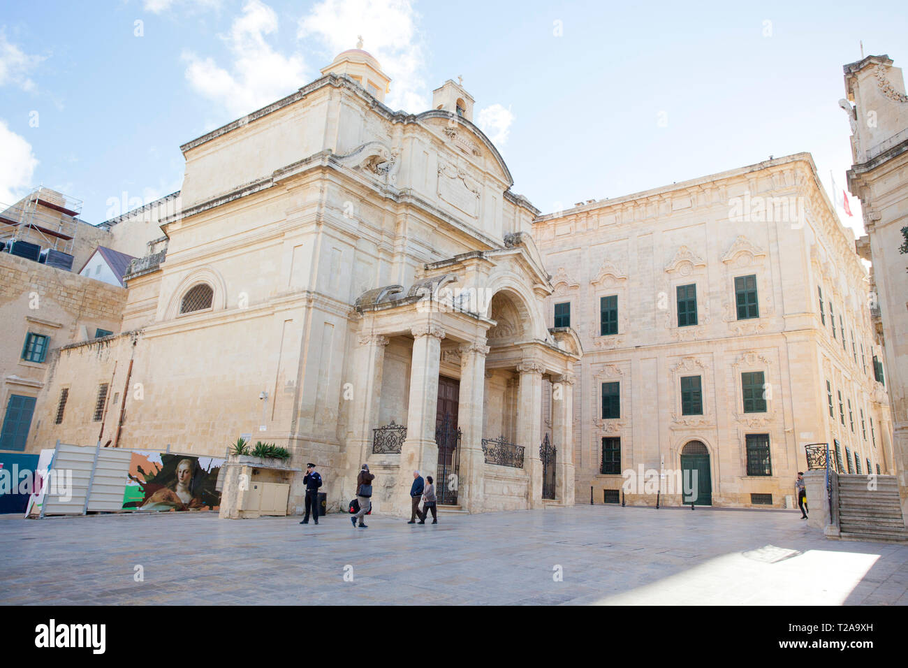 Katharinenkirche von Italien in Valletta, Malta Stockfoto