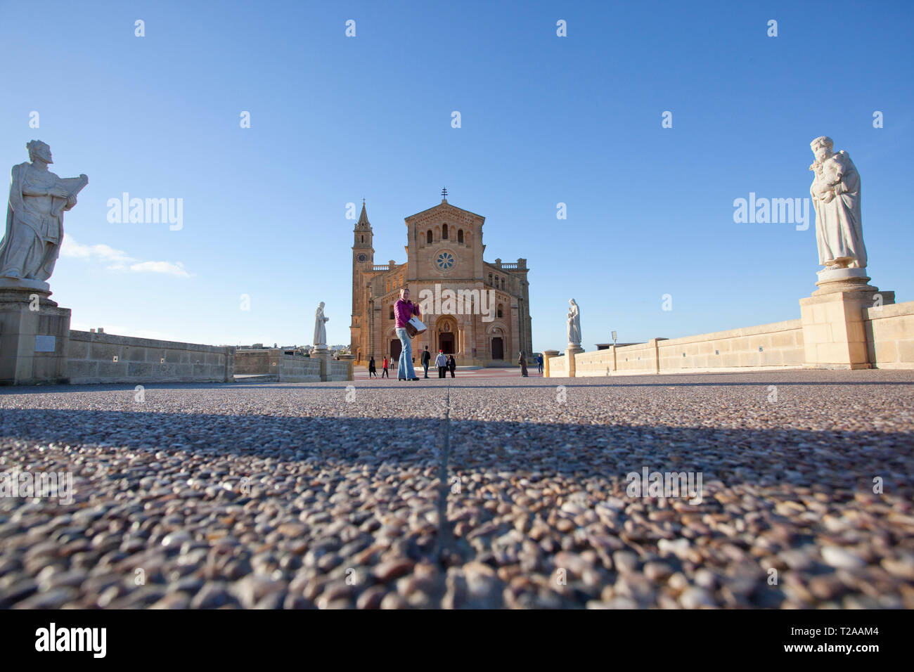 Basilika in Gozo, Bażilika - Santwarju Nazzjonali tal-Madonna Ta' Pinu Stockfoto